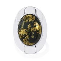 Apache Gold Pyrite Ring in Sterling Silver 17cts