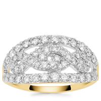 Argyle Diamond Ring in 9K Gold 1cts