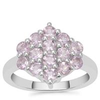 Rose De France Amethyst Ring in Sterling Silver 1.50cts