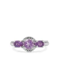 Moroccan Amethyst Ring with African Amethyst in Sterling Silver 1.60cts