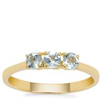 Santa Maria Aquamarine Ring in 9K Gold 0.45ct