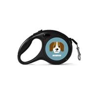 Personalised Beagle Retractable Dog Lead - (Large 7.5m Retractable)