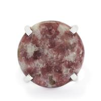 23.46ct Lepidolite Sterling Silver Aryonna Ring 