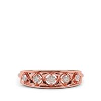 Natural Pink Diamonds Ring in 9K Rose Gold 0.27ct
