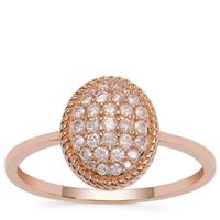 Natural Pink Diamond Ring in 9K Rose Gold 0.29ct