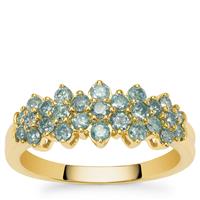 Blue Lagoon Diamond Ring in 9K Gold 0.75ct