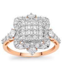 Argyle Diamonds Ring in 9K Rose Gold 1cts