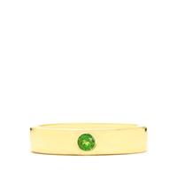 Chrome Diopside Ring in Vermeil 0.12ct