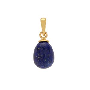 Lapis Lazuli Pendant in Gold Tone Sterling Silver 43cts
