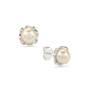 6mm Cultured Freshwater Pearl Euro Wire Earrings main image 1