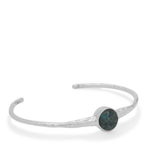 Apatite Drusy Bangle in Sterling Silver 5cts