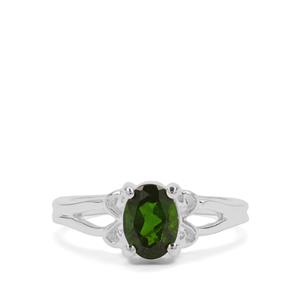 1.13ct Chrome Diopside Sterling Silver Ring 
