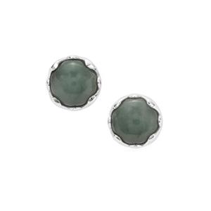 8.48ct Burmese Jade Sterling Silver Earrings