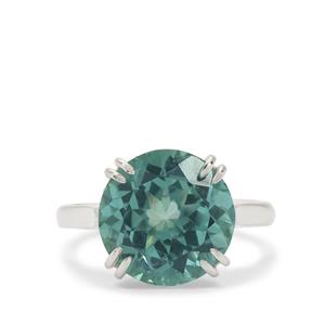 7.30cts Paraiba Coloured Topaz Sterling Silver Ring 