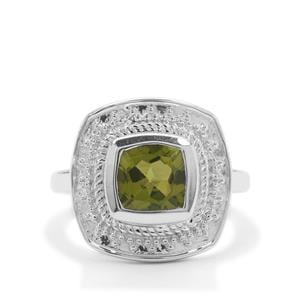 2.23ct Red Dragon Peridot Sterling Silver Ring