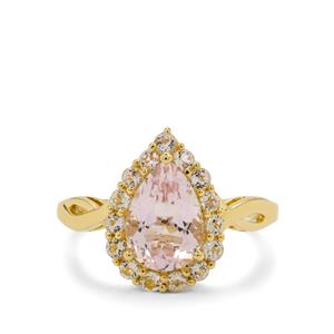 2.10ct Pink Morganite 9K Gold Ring