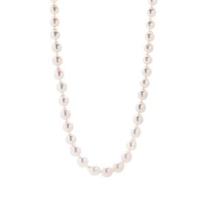 South Sea Cultured Pearl Sterling Silver Necklace (9 x 8mm)