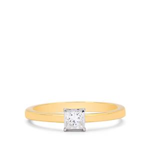 SI Diamond 18K Gold Lorique Ring 1/4ct