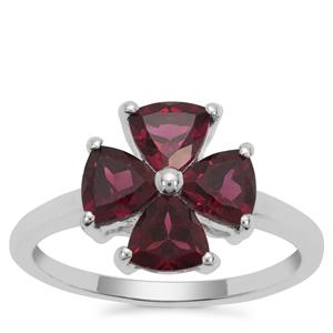 Tocantin Garnet Ring in Sterling Silver 2.25cts