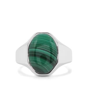 6.86ct Malachite Sterling Silver Ring