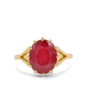 5.55ct Malagasy Ruby 9K Gold Ring (F)