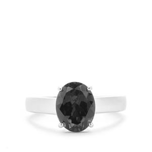 Marambaia Black Topaz Ring in Sterling Silver 3.10cts