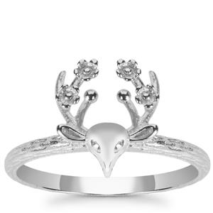 Stag Ring in Sterling Silver 1.53g