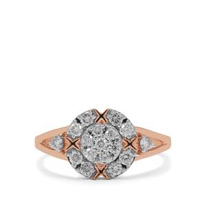 1/2ct Argyle Diamonds 9K Rose Gold Ring