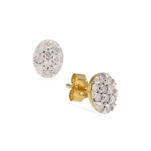 1/3ct Diamond 9K Gold Earrings