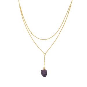 Bahia Amethyst Necklace in Gold Plated Sterling Silver 9.10cts