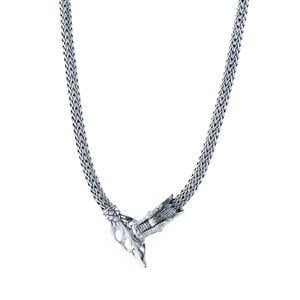 Sterling Silver Balinese Dragon Necklace 87.68g