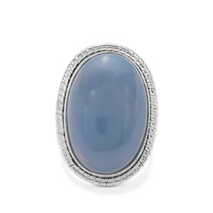 18cts Bengal Blue Opal Sterling Silver Aryonna Ring 