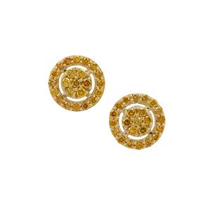 1ct Imperial Diamond 9K Gold Earrings