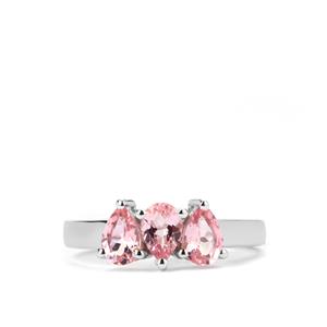 1.20ct Kaffe Tourmaline Sterling Silver Ring