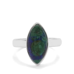 4.68ct Azure Malachite Sterling Silver Aryonna Ring