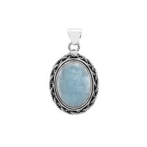 Aquamarine Pendant in Sterling Silver 16cts