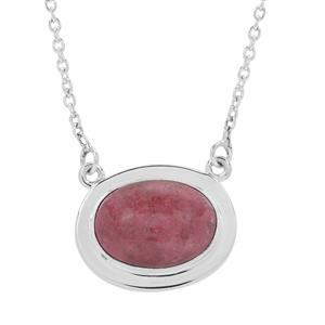 13ct Thulite Sterling Silver Aryonna Necklace