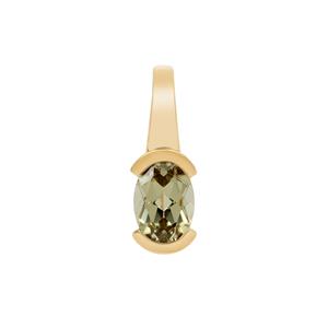 0.85ct Csarite® 9K Gold Pendant