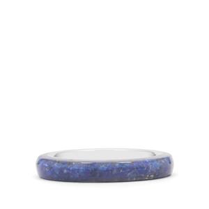 2.85ct Sar-i-Sang Lapis Lazuli Sterling Silver Band Ring