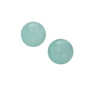 7.30ct Gem-Jelly™ Aquaprase™ Platinum Plated Sterling Silver Earrings 