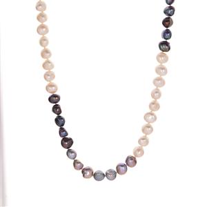 Ultimate Monochrome Endless Rope Necklace of Freshwater Cultured Pearls (8x9mm)