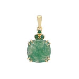 Aquaprase™ Pendant with Zambian Emerald in 9K Gold 7.30cts
