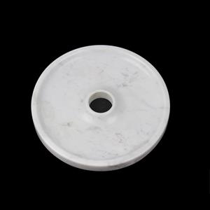 Round Fruit Platter made of Banswara Marble (Color White)