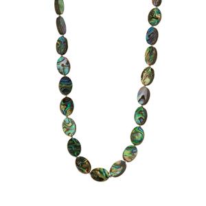 Paua Sterling Silver Necklace (10x14mm)