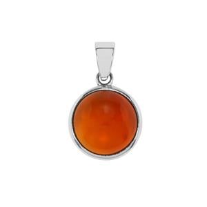 American Fire Opal Pendant in Sterling Silver 9.18cts