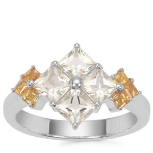 Serenite Ring with Diamantina Citrine in Sterling Silver 1.62cts