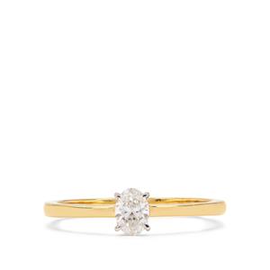 1/4ct Diamond 18K Gold Lorique Ring 