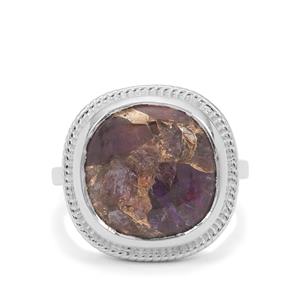 7.35ct Copper Mojave Amethyst Sterling Silver Ring