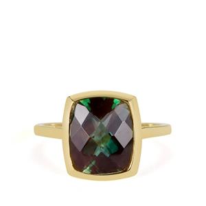 3.25ct Green Andesine 9K Gold Ring