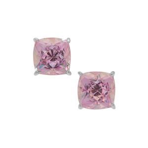 Modern Peruzzi Fancy Pink Topaz Earrings in Sterling Silver 7.50cts  